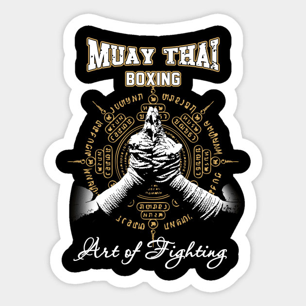 Muay-Thai Boxing Art of Fighting Sticker by kaitokid